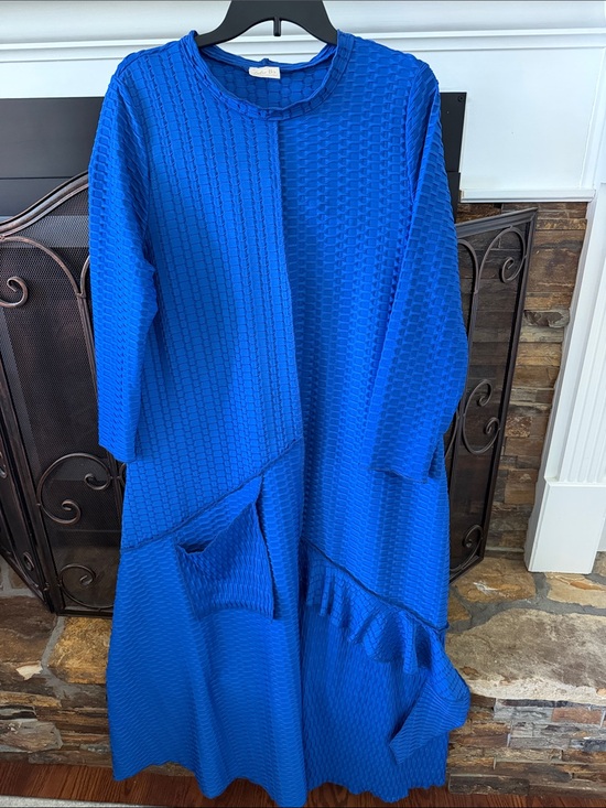Zadie B'S Dresses & Skirts - Zadie B’s Bold Royal Blue waffle knit Maxi Dress